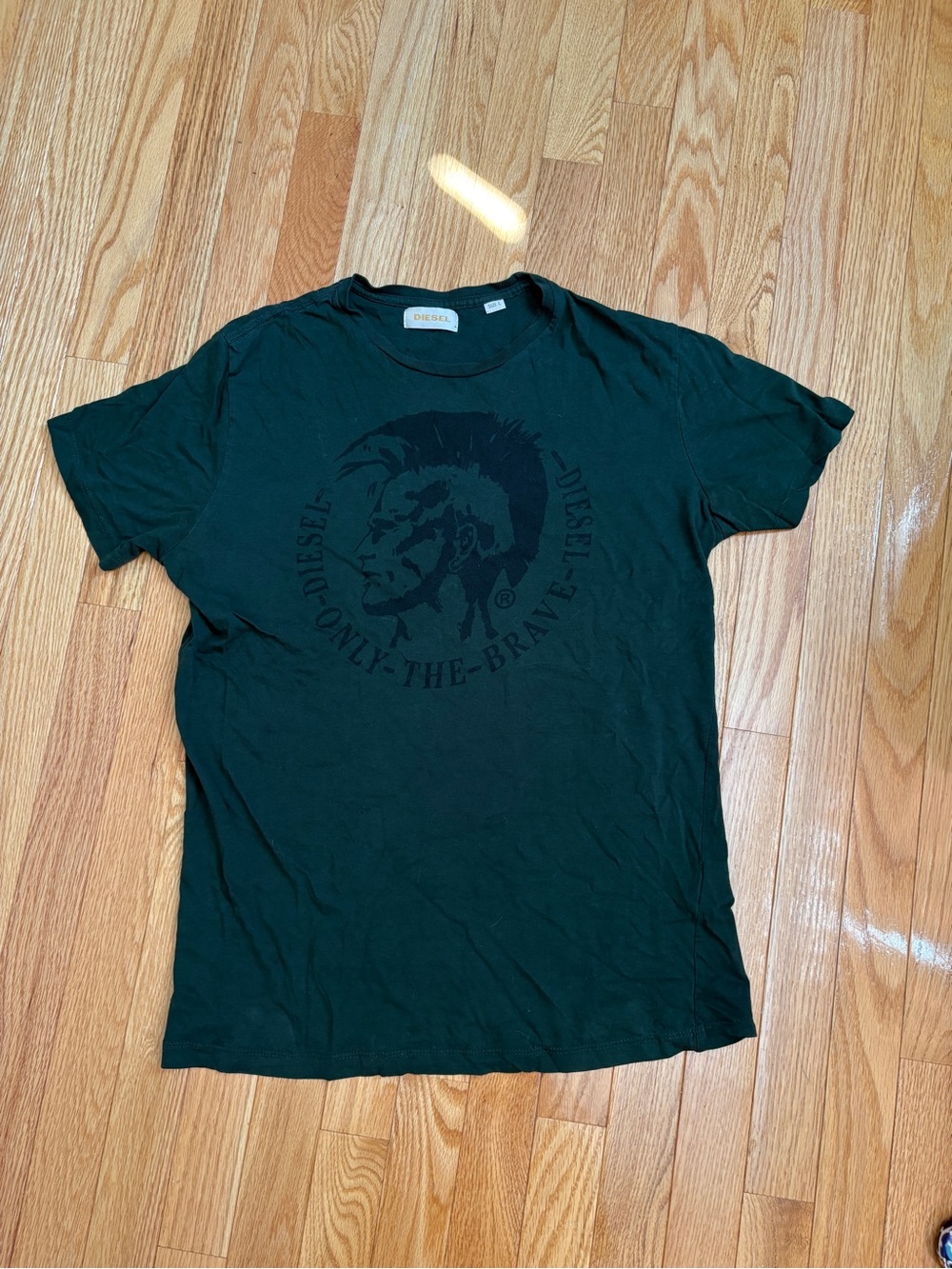 Diesel The Brave vintage dark green Graphic Logo T-Shirt